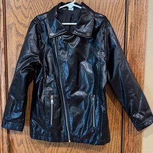 Black Faux Leather Jacket